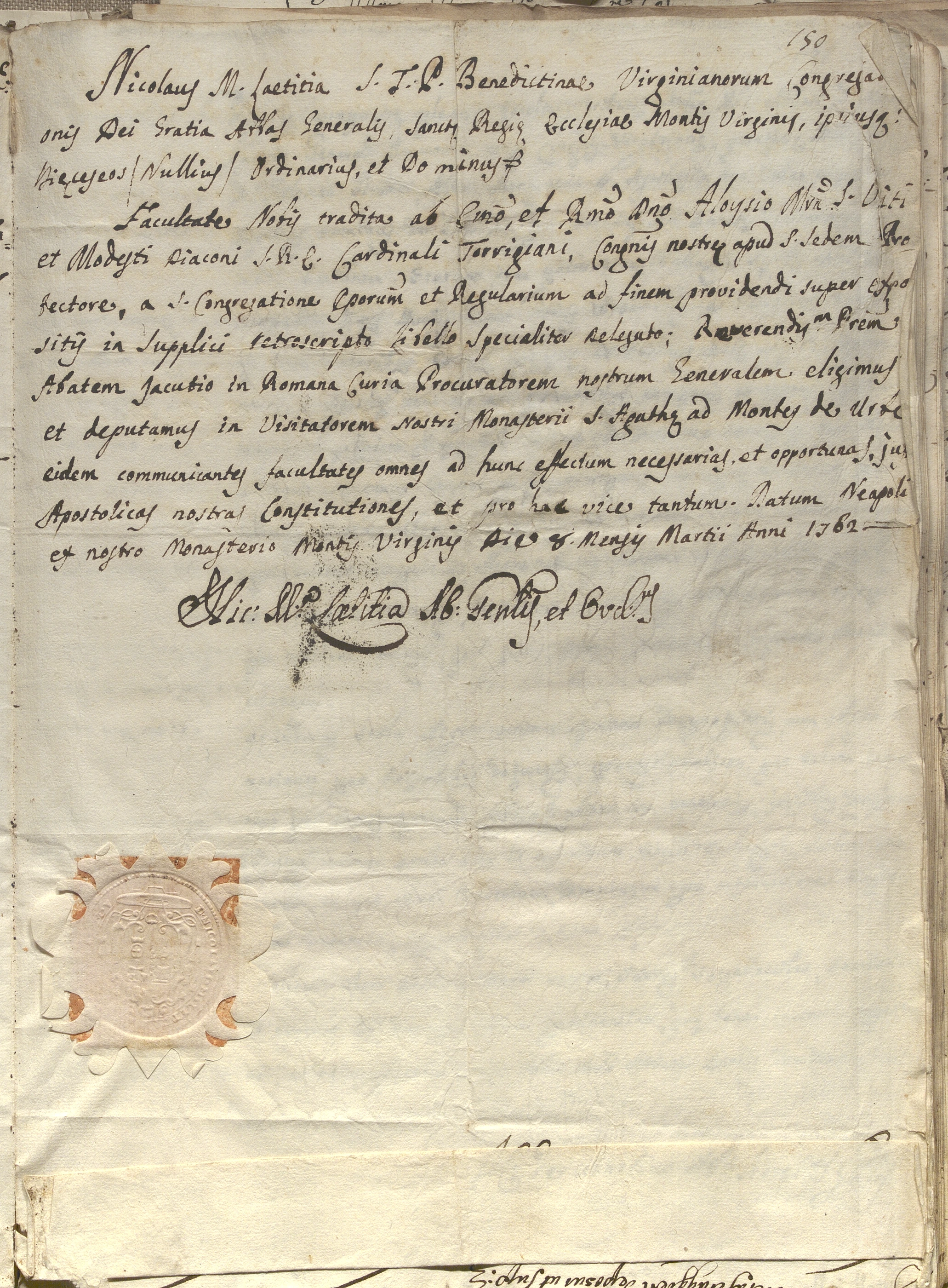 Documento d’archivio relativo a Nicola M. Letizia